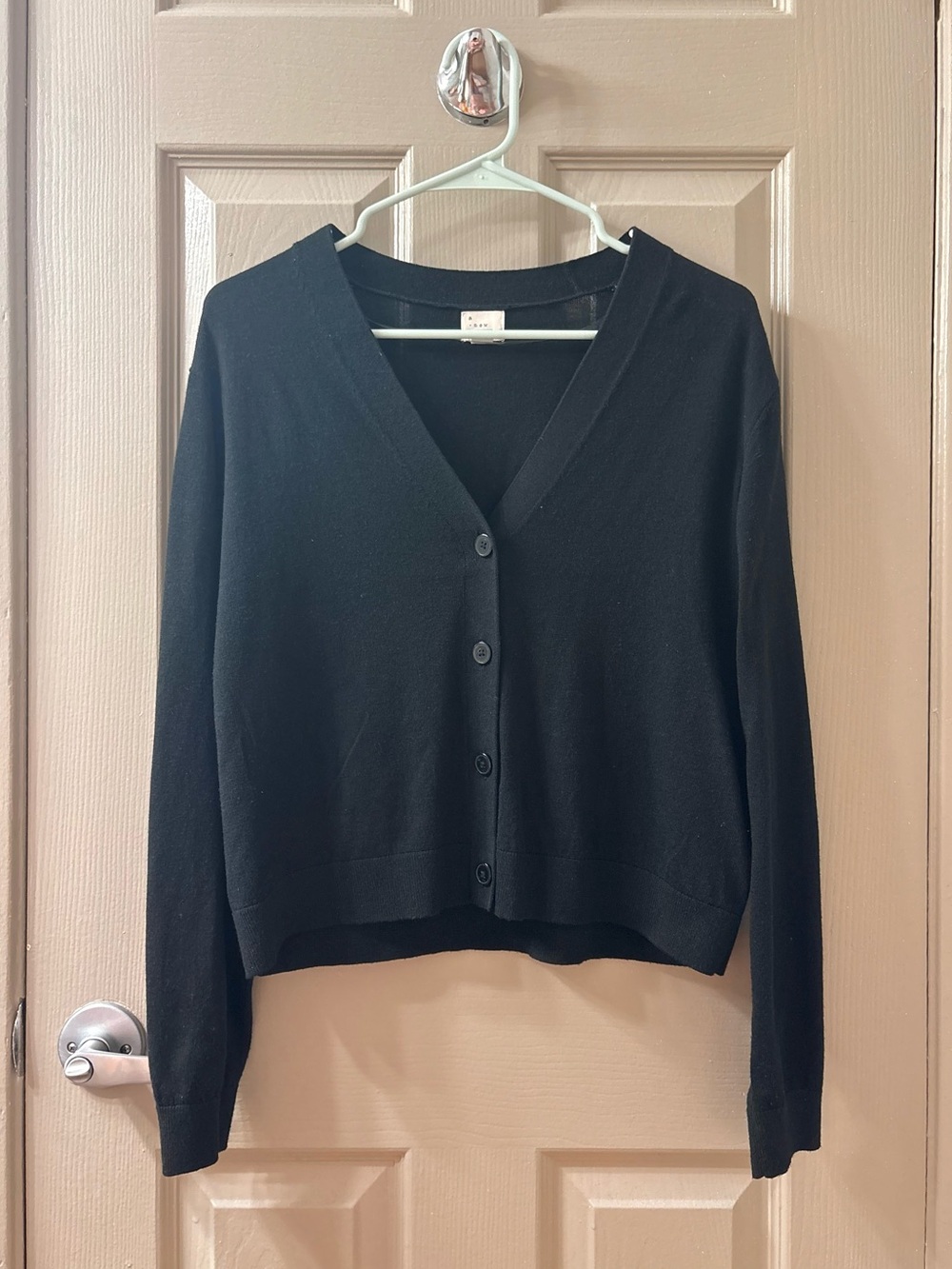 a new day - Women’s Black Button up Sweater Size Medium! 😊